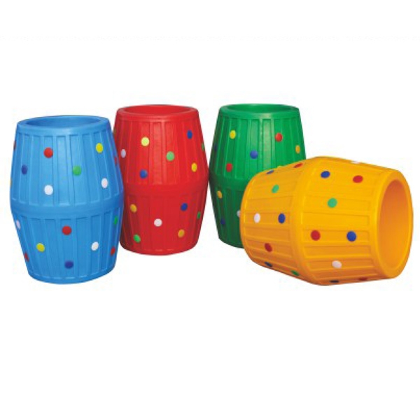 彩色钻洞大滚筒